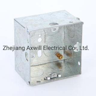 47mm Hight 3*6 Gi Box with Brass Grounding Terminal