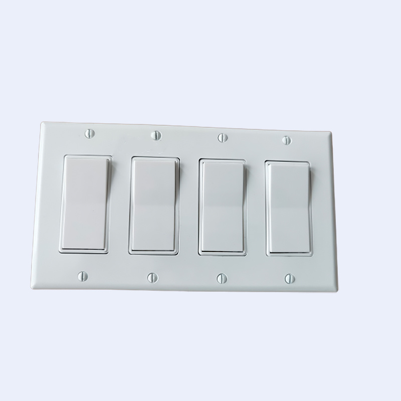4 Gang Switch Sockets Prefab with Wire