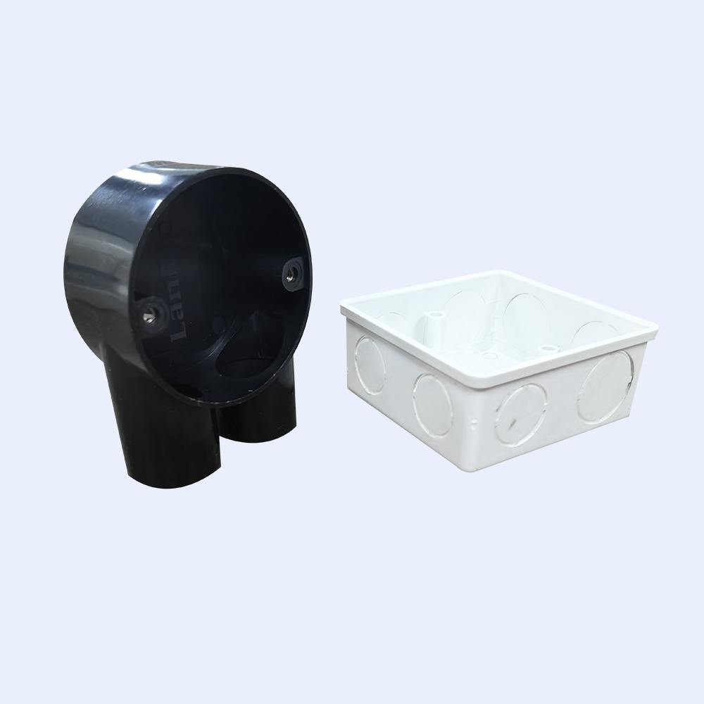 Electrical Plastic Fireproof PVC Wall Mounting Switch Box Junction Box